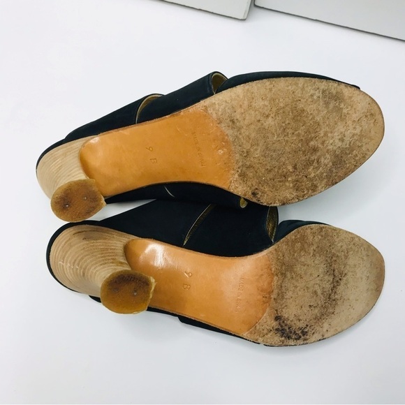 CHARLES DAVID Black Slip On Heels Size 9 - Picture 6 of 6